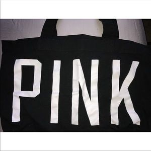 ♡ VS PINK RARE B&W LARGE TOTE